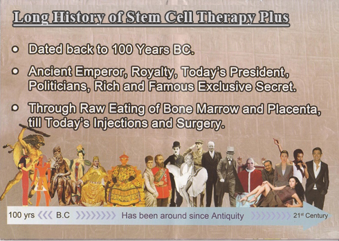 Long History Stem Cell Therapy Plus